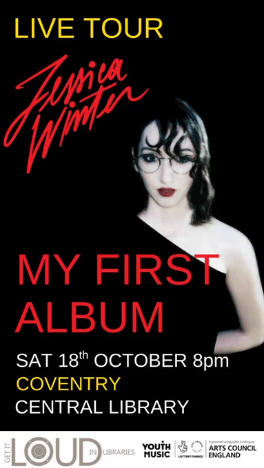 Jessica Winter Sat 18th October Central Library