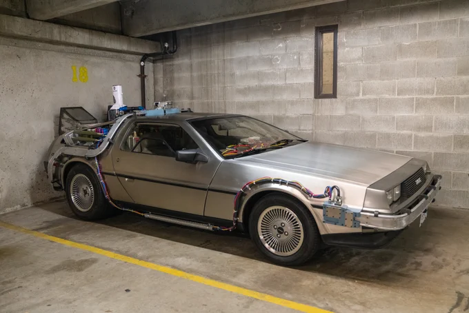 DeLorean "Time Machine" replica, "IN FLUX" - VIN #4549.
