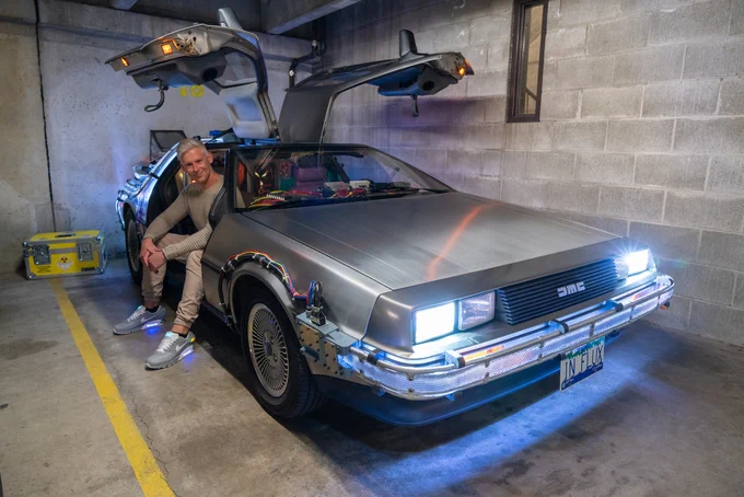 DeLorean "Time Machine" replica, "IN FLUX" - VIN #4549.