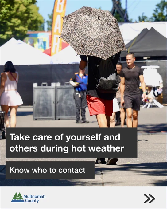 Take care of yourself and others during hot weather Know who to contact