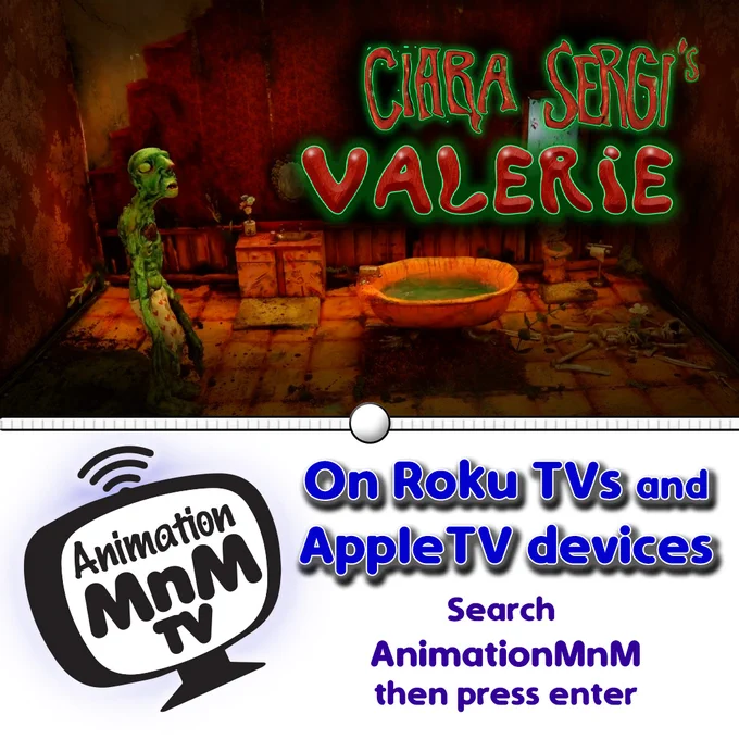 Ciara Sergi's stop-motion animation "Valerie" is on AnimationMnM - a streaming platform for television.
