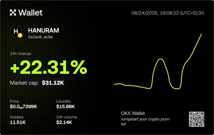 HANURAM MEME COIN TRENDING IN CRYPTO SPACE 