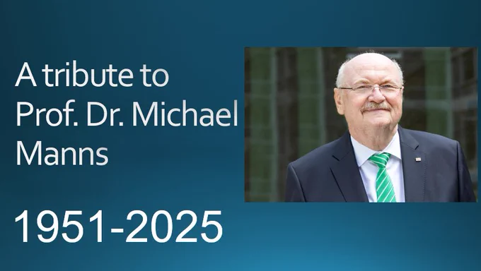 A tribute to Professor Dr.Michael Manns 1951-2025


It is with profound sadness that we acknowledge the passing of Professor Dr.Michael Manns, President of the MedizinischeHochschule Hannover in Germany.

Prof. Dr.Michael Manns is a cherished member of our Advisory Board of the Institute of Digestive Disease, CUHK and our Keynote speaker at IDDF 2015.

He was an extraordinary leader, esteemed scientist, and dedicated mentor whose contributions to the field of digestive disease have left an indelible mark. His pioneering research, tireless commitment to advancing medical knowledge, and compassionate approach to patient care inspired colleagues and students alike.

IDD extends deepest condolences and prayers to his family, friends, and all who had the privilege to know him. His contributions will continue to guide us as we strive to enhance medical care.

Prof. Dr.Michael Manns will be profoundly missed and fondly remembered for his significant impact in the medical field.