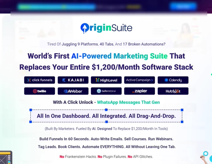 OriginSuite Review: The All-In-One AI Marketing Command Center You’ve Been Waiting For?
https://softtechhub.us/2025/08/25/originsuite-review-t/

#OriginSuite #AllInOnePlatform #MarketingTools #EntrepreneurTools #DigitalMarketing #Productivity #TechReview #BusinessSolutions #StreamlineWorkflow #MarketingAutomation 