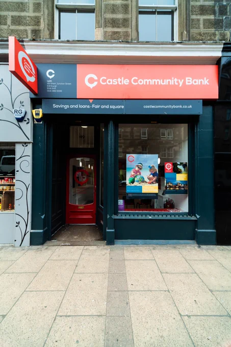 Photo shows Leith branch of Castle Community Bank 