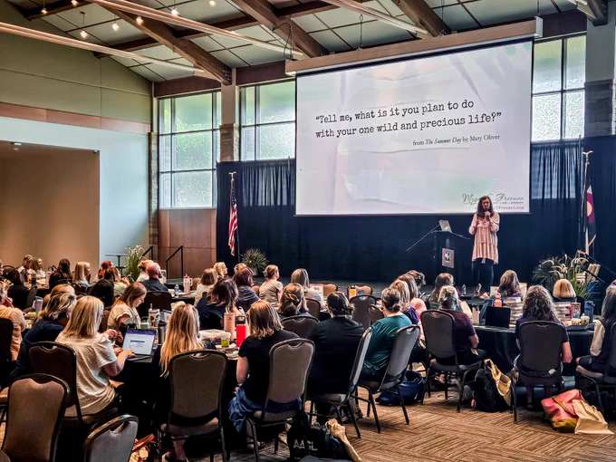 Thank you to keynote speaker Megan E. Freeman for her inspiring talk at our annual DCSD Librarian Kickoff! 