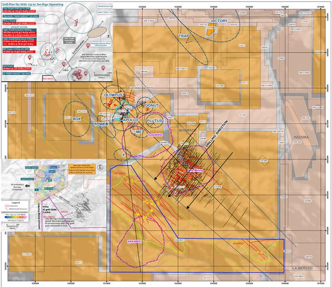 “During a visit in November, Crown gained access to, and channel sampled, 7 of the 40 adits which it has located to date, on the Mora Property. A total of 7 channels were cut in these 7 adits and all samples returned gold and silver values. The weighted average value of gold was 13.2 g/t over 5.9m sampled, while the weighted average value of silver was 1,647 g/t…

There appears to be a series of mineralized “polymetallic” veins running through the Mora Property, similar mineralization to [previous operator] Gran Colombia’s Marmato gold deposit, which lies adjacent to the east side of the Mora Property. "