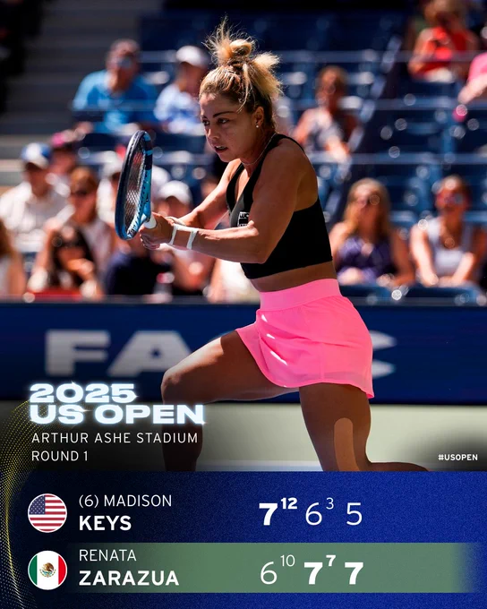 Zarazua defeats Keys 6-7 7-6 7-5
