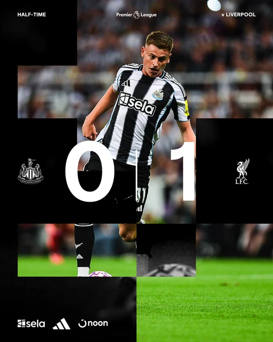 HALF-TIME | Newcastle United 0 Liverpool 1