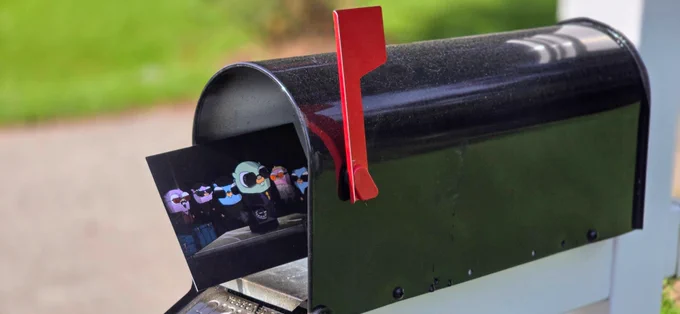 Matrix Gopher Postcards in Mailbox 