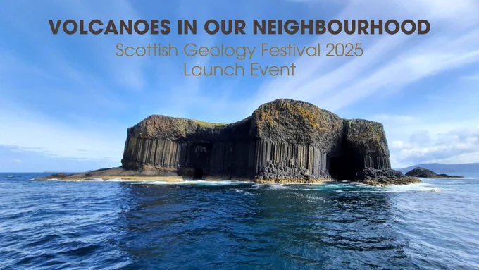 The Island of Staffa, a volcanic island showing distinct basalt columns.