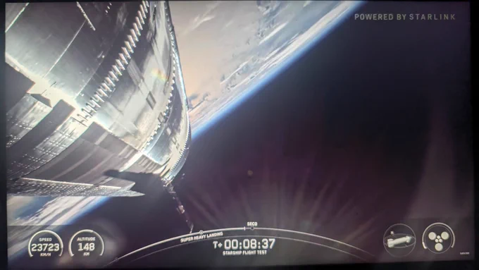 Starship from space 