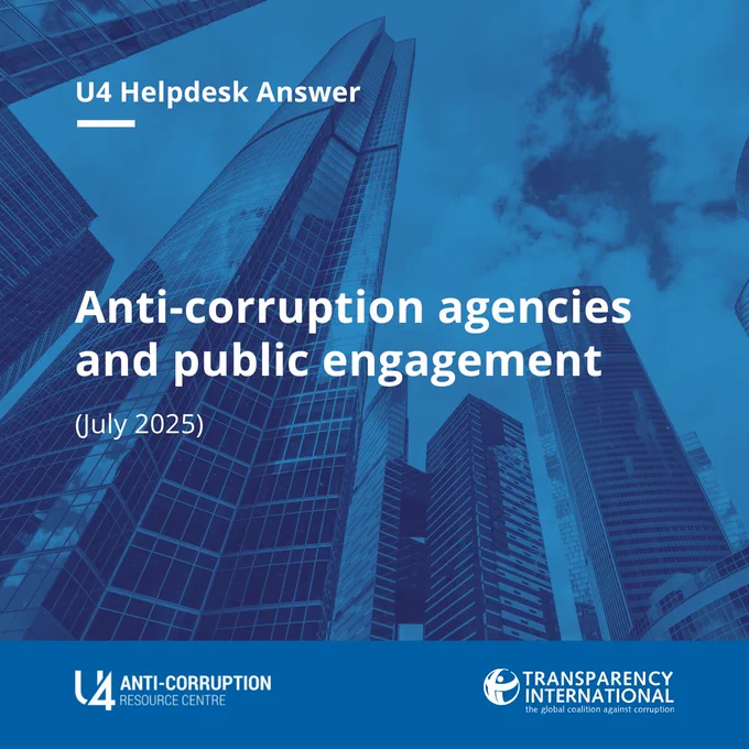 Anti-Corruption Helpdesk. Anti-corruption agencies and public engagement. Transparency International.