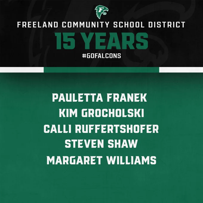 15 years of service