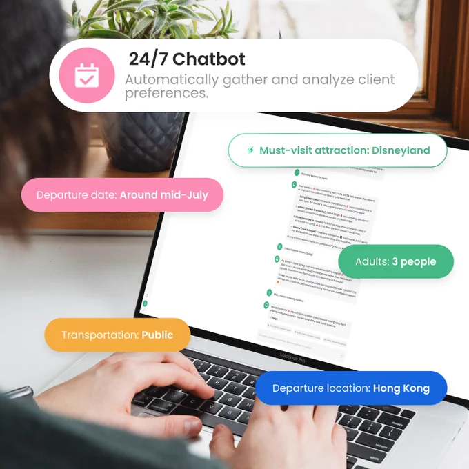 DVGO helps collect client needs with precision (destinations, dates, budget, preferences).