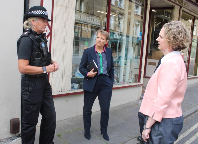 Meeting Anna Sabine MP and Inspector Rachel Clark