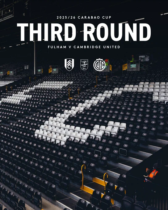 Carabao Cup Third Round: Fulham v Cambridge United