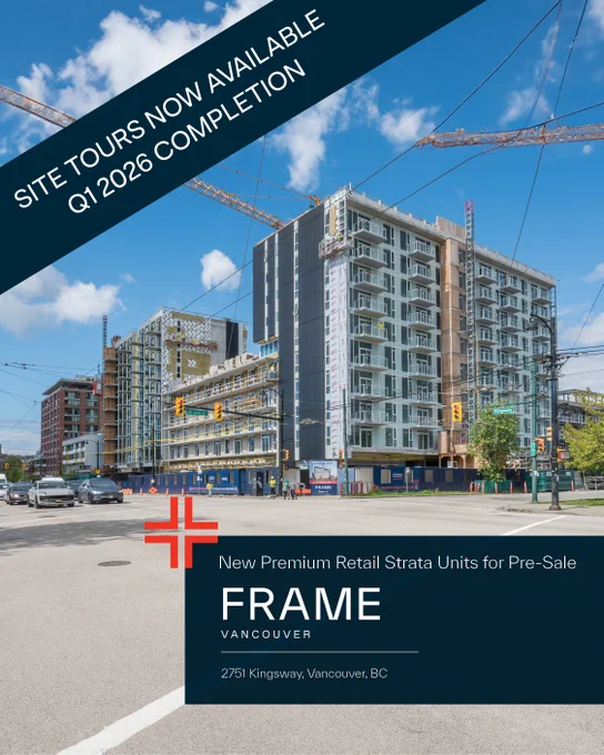 FRAME: site tours now available | Q1 2026 completion