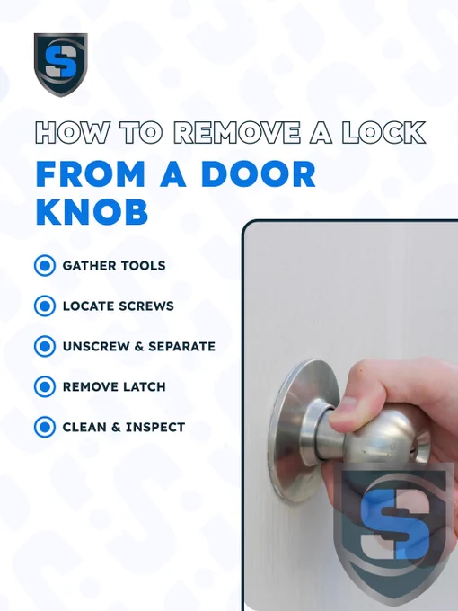 remove lock knob, unscrew door knob, internal lock removal, lock screw access, DIY remove guide, lock release, unlock knob set, knob disassembly, replace lock, hardware