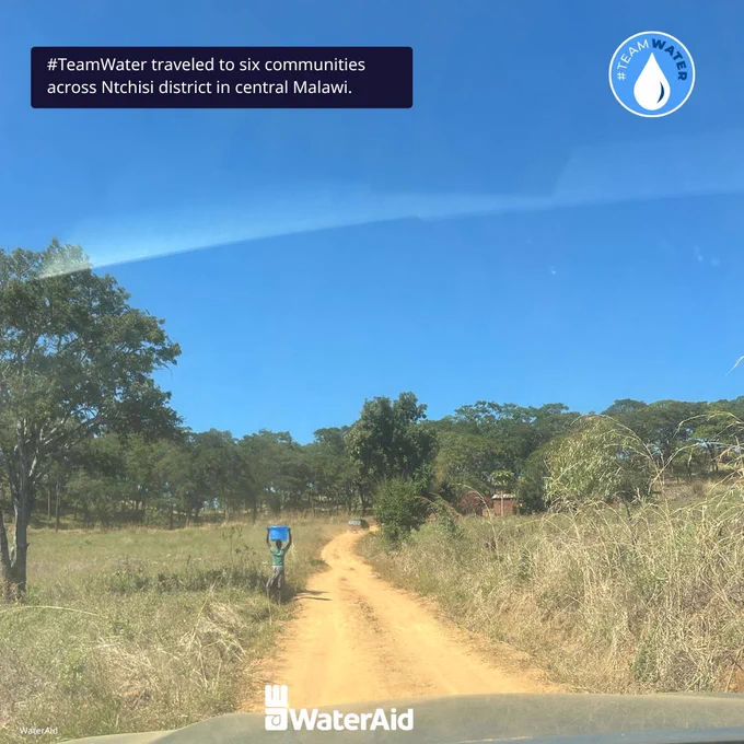 #TeamWater traveled to six communities across Ntchisi district in central Malawi. Image credit: WaterAid