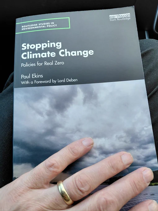 Cover of book Stopping Climste Change, by Paul Ekins