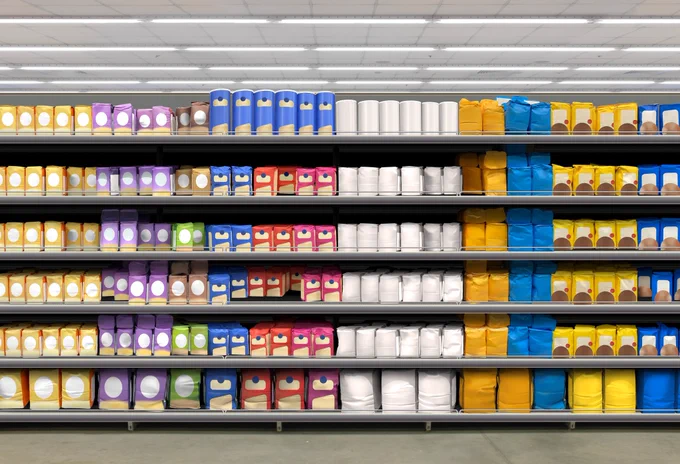 Supermarket shelves stacked with all kinds of flour from classic white and whole wheat to corn, rye, and specialty blends.

https://www.istockphoto.com/portfolio/Pandza?mediatype=photography

#Flour #BakingEssentials #FlourPower #HomeBaking #BakingTime #KitchenStaples #CookingEssentials #BakeWithLove #BakingSupplies #FoodPhotography #PantryGoals #FlourShelf #BakeryInspiration #FreshlyBaked #SupermarketShelf #FlourLovers #BakersLife #MockupDesign #FoodPackaging #FlourVariety