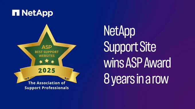 NetApp wins ASP Awards for 8th time in a row.