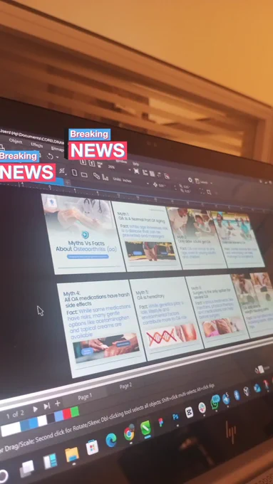 ✨ WIP: Healthcare Carousel Design ✨

Working on a clean, easy-to-digest carousel for a healthcare brand busting myths about Osteoarthritis.
Kept it simple, clear, and trustworthy so the message does the job without distraction.

Posting the full carousel soon stay tuned! 👀