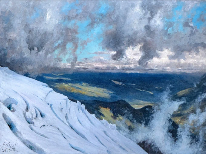 Aux Grands Mulets, après le mauvais temps
28 août 1878
Huile sur carton
Collection particulière
📸 Pascal Tournaire