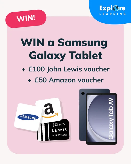 Win a Samsung Galaxy Tablet, £100 John Lewis voucher and a £50 Amazon voucher