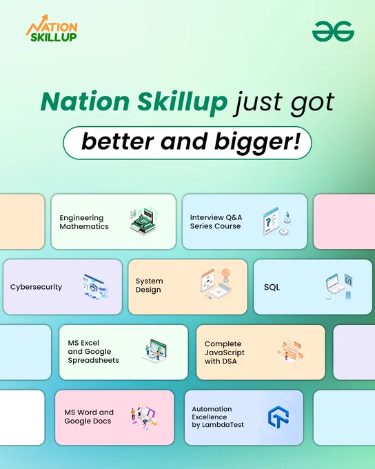 geeksforgeeks nationskillup