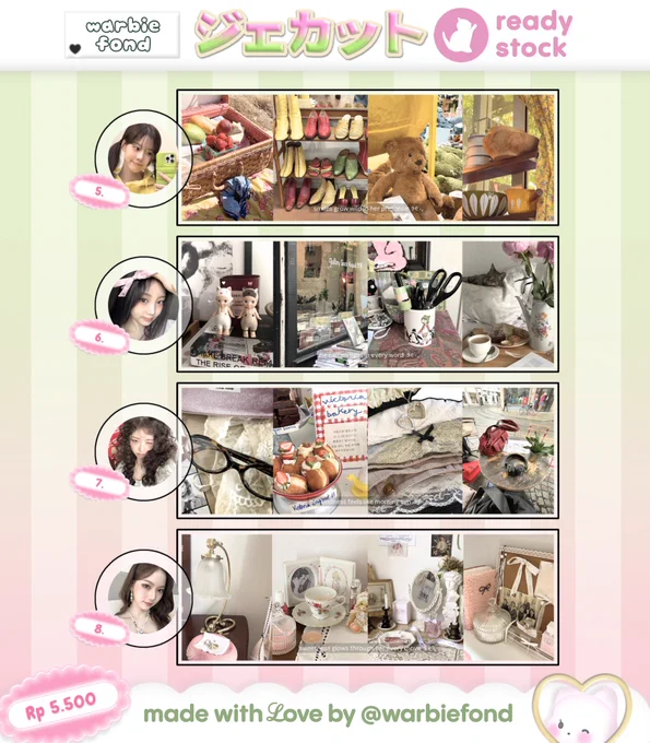 🍀 idr 5.500
💌 avail: 5, 6, 8
💳 payment via qris

< penjualan akan 100% didonasikan untuk aksi hari ini >