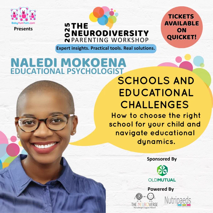 Expert insights. Practical tools. Real solutions. 💙 Naledi Mokoena will unpack schools and educational challenges sharing how to choose the right school for your child and navigate the dynamics that shape their educational journey