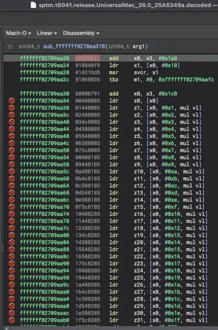 binary ninja not having problems with these opposes in SPTM
