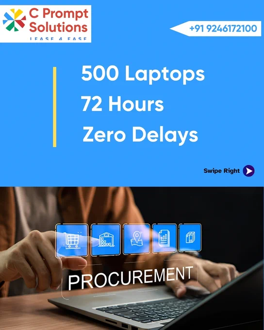 Procurement process in laptop rentals