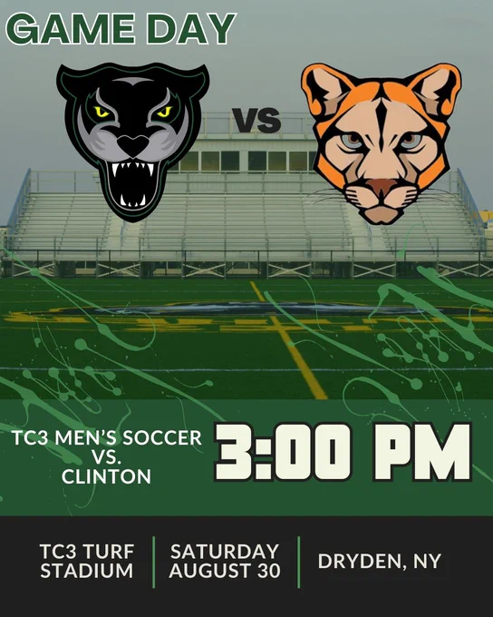 GAME DAY
TC3 Men's Soccer vs. Clinton 3 PM