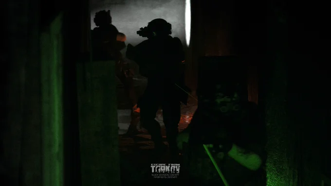 In Escape from Tarkov, the "Black Division" is a mysterious, highly equipped PMC group that appeared in the Tarkov Raid live-action series, operating as an unknown terror group or internal security force with advanced gear and coordination. While not currently an in-game faction, their presence and high-tech equipment suggest they are a future addition, potentially as a playable faction for high-level players or a significant NPC threat, as teased by Battlestate Games.