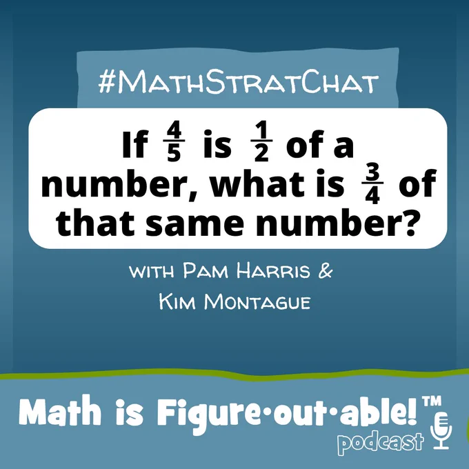 If 4/5 is 1/2 of a number, what is 3/4 of that same number?