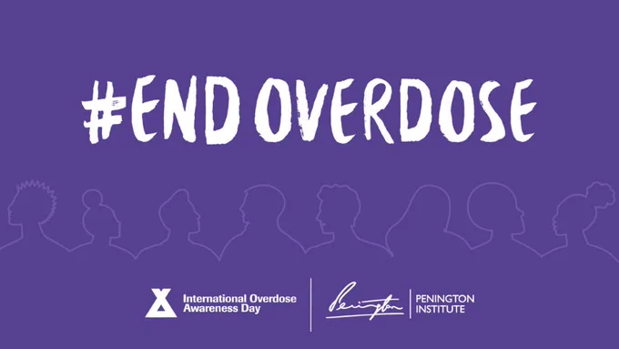 #Ednoverdose International Overdose Awareness Day Penington Institute.
