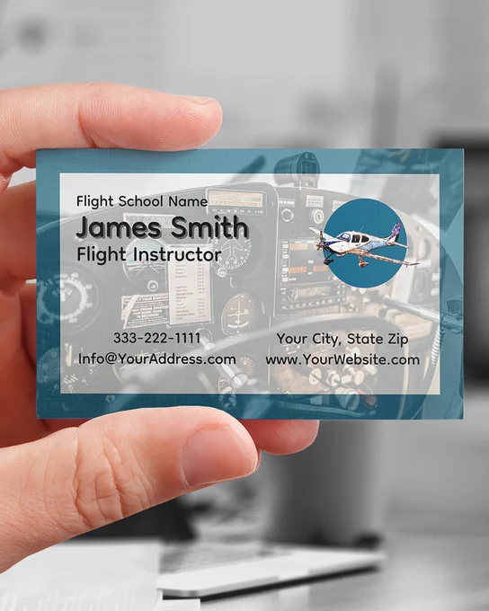 Professional Business Cards for Flight Instructors.
https://www.zazzle.com/professional_business_cards_for_flight_instructors-256638648092619436

Take Your First Impression to New Heights.
Our custom business cards for flight instructors are designed to capture the professionalism and prestige of aviation. With sleek layouts, aviation-inspired designs, and premium-quality printing, your card will reflect the trust and expertise students seek in a flight instructor. Perfect for sharing with prospective pilots, aviation schools, and industry contacts, these cards ensure your name soars above the rest.
Because in aviation, precision matters - even in your business card.

#FlightInstructor #FlightTraining #FlightSchool #FlightInstructorBusinessCards #AviationBusinessCards #CustomCards #AviationSchool #PilotTraining #ProfessionalPilot
