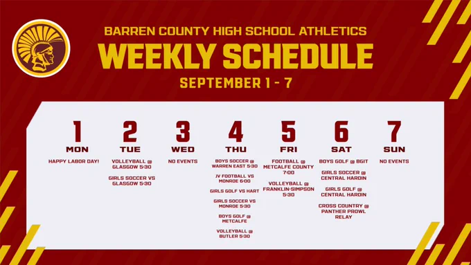 weekly schedule