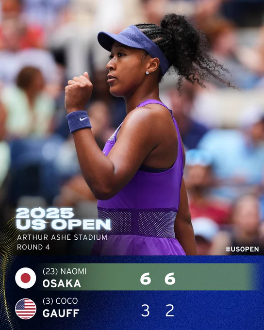 Osaka defeats Gauff 6-3 6-2