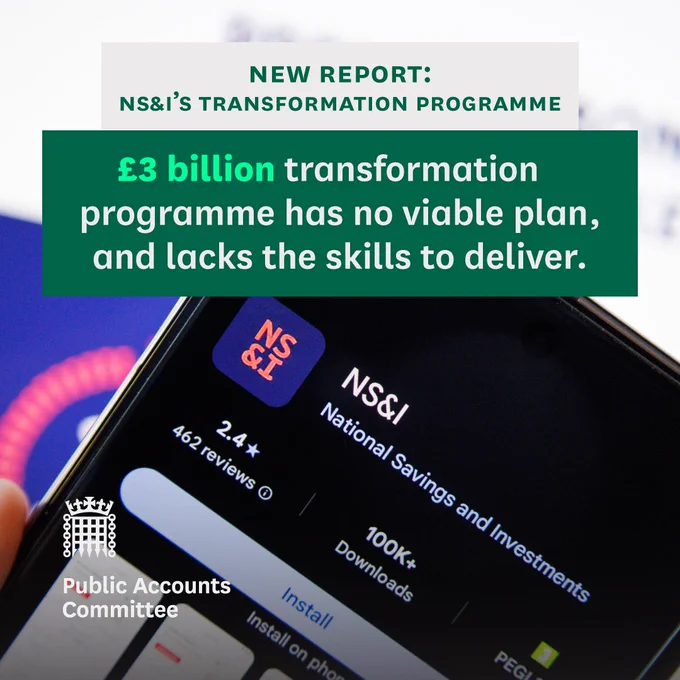 New report: MS&I's transformation programme.

£3 billion transformation programme has no viable plan, and lacks the skills to deliver.