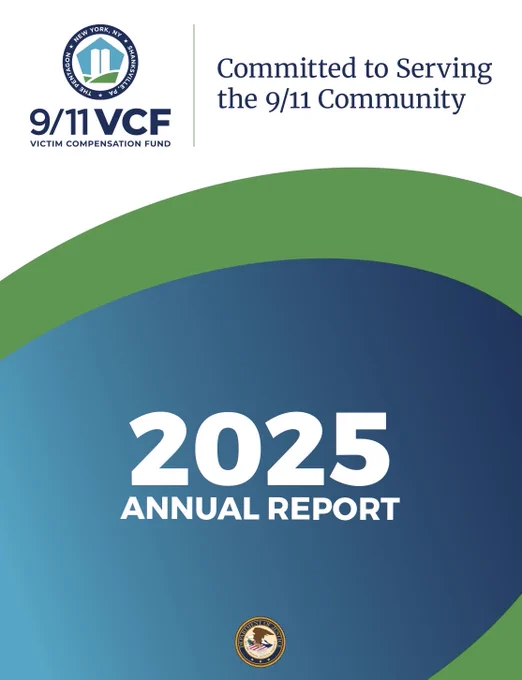 This image is the cover of the VCF’s 2025 Annual Report. It features the VCF logo along with a green arc and blue colors.
