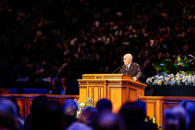 President Dallin H. Oaks speaks at BYU Devotional, February 2026