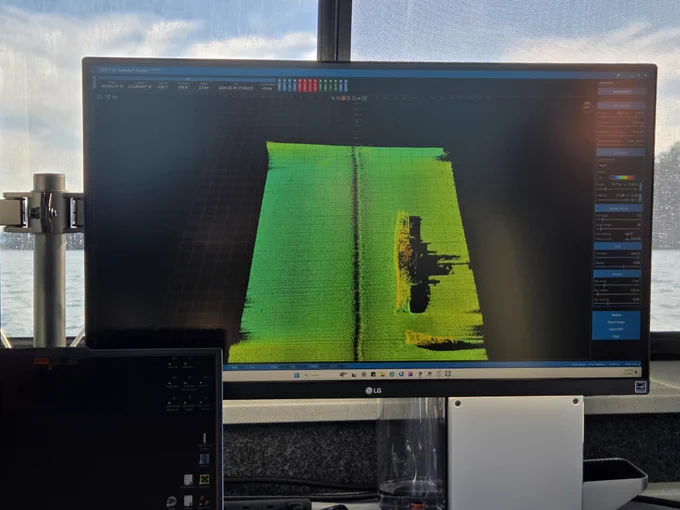 Ping DSP did a survey of the HMCS McKenzie using the 3DSS.