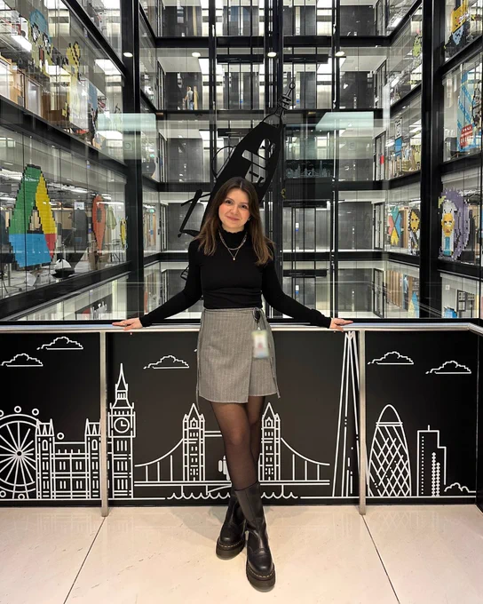 Teo posing in Google office