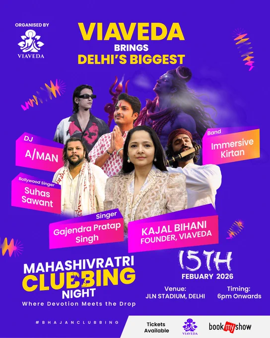 Mahashivratri Clubbing Night by VIAVEDA at Jawaharlal Nehru Stadium