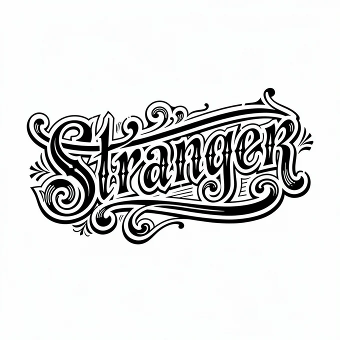 tattoo font "Stranger"