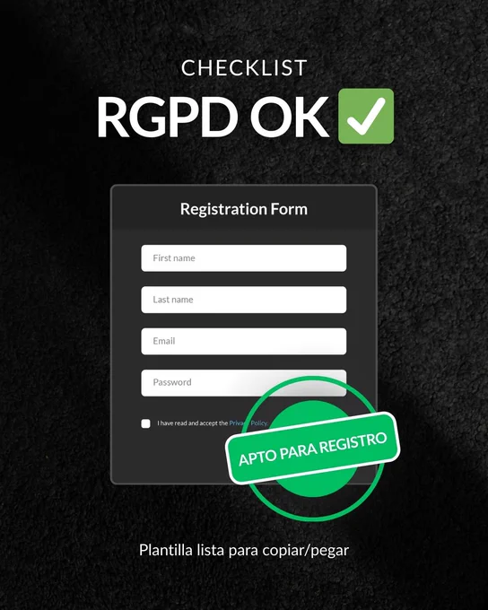 RGPD para eventos plantilla para descargar 